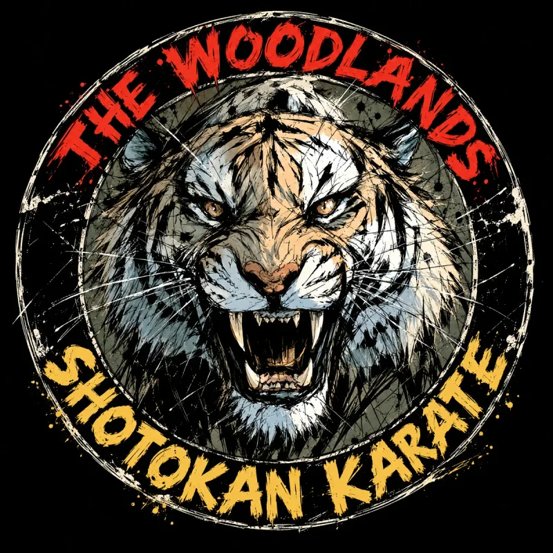 The Woodlands Shotokan Karate tiger emblem